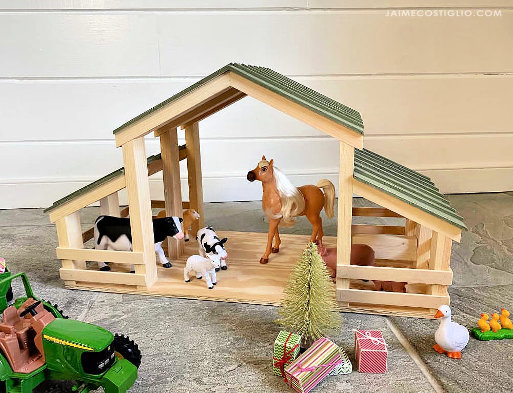 Homemade stable toys store for horses